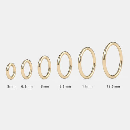 14K Gold Twisted Hoop Seam Ring