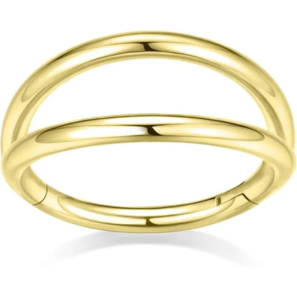 14K Pure Gold Double Split Ring 1.2*10 Gold