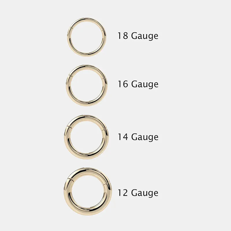 14K Gold Twisted Hoop Seam Ring