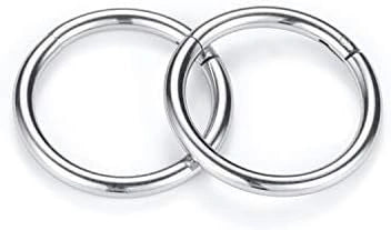 Silver Seamless Nose Hoops
