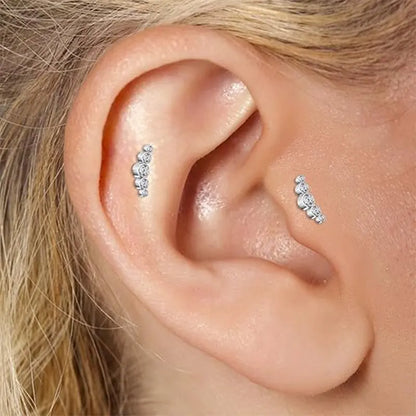 G23/A Row of Zircon Stones+1.2*6/8/10/Base/Silver
