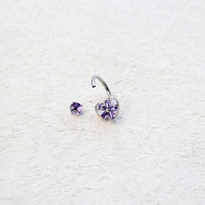 Floral Lip Ring