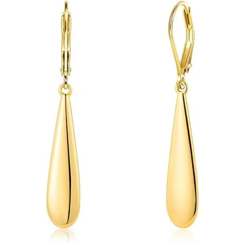 Long Teardrop Dangle Earrings