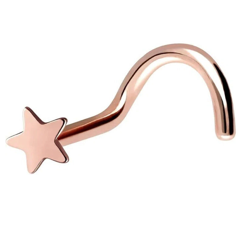 Spiral Star Nose Stud