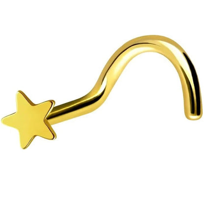 Spiral Star Nose Stud