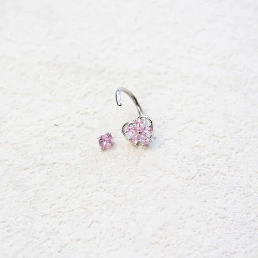 Floral Lip Ring