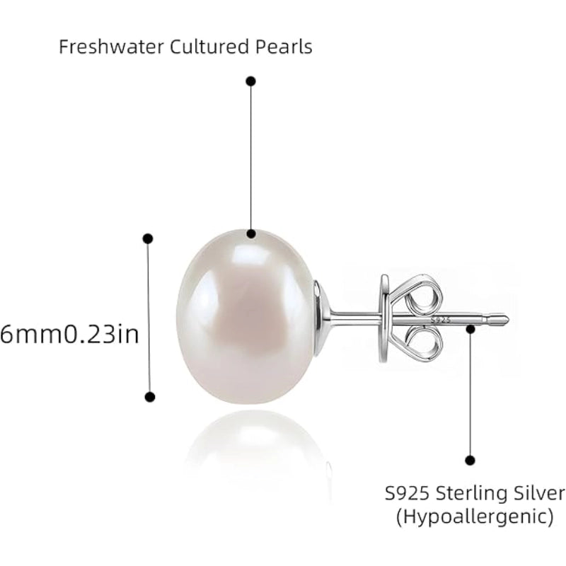 Pearl Stud Earrings