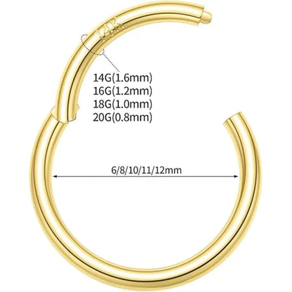 14K Pure Gold Basic Open Ring 1.2 Gold