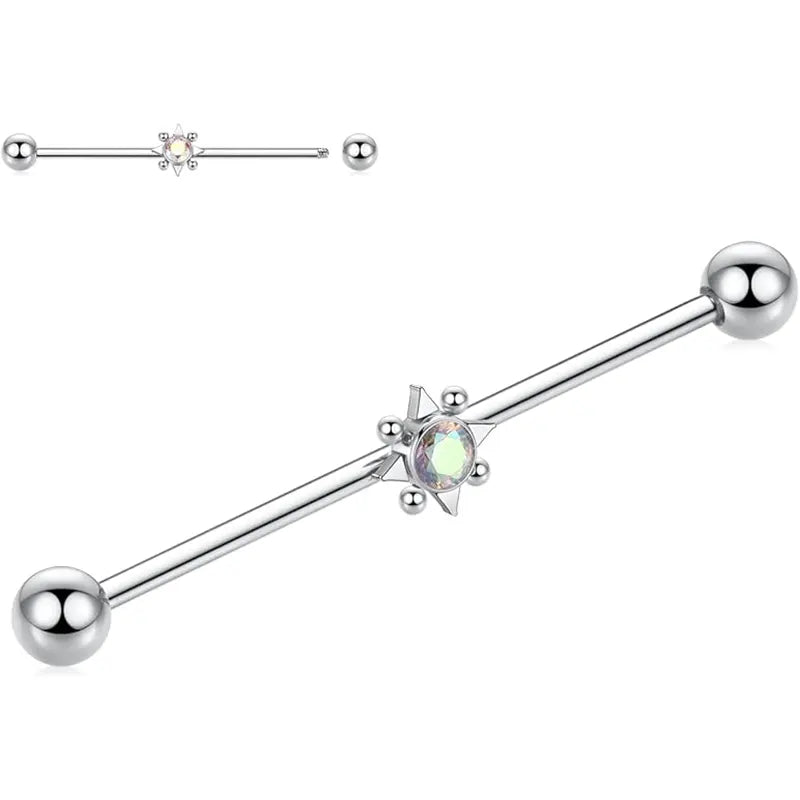 316L Solar System Industrial Bar 1.6*38*5*5 Silver White Zirconia