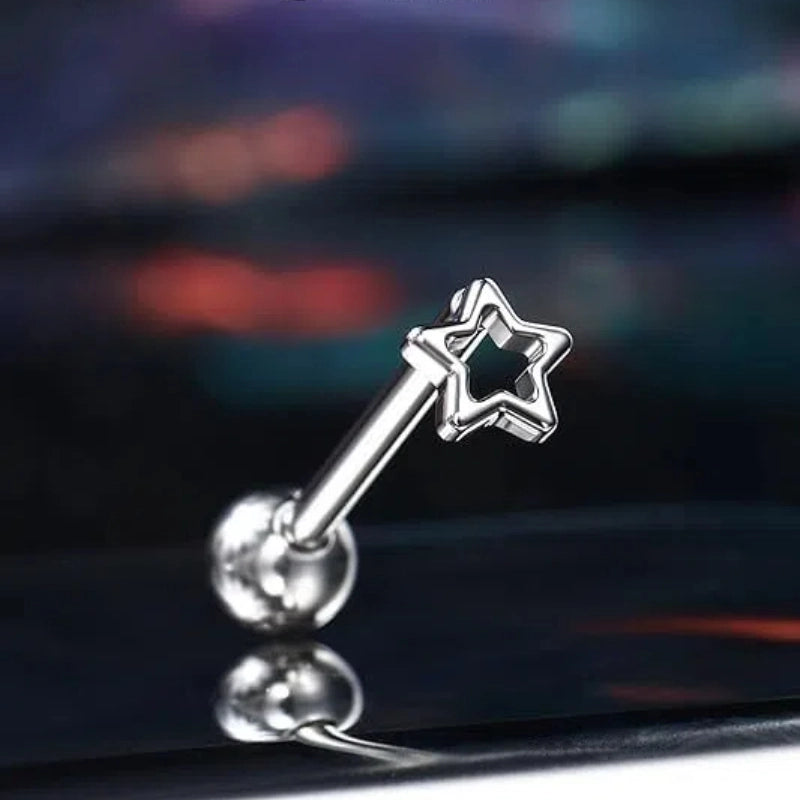 Star-Shaped Tongue Ring