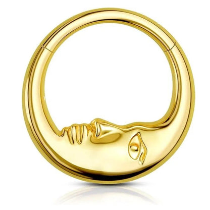 Moon Face Septum Clicker