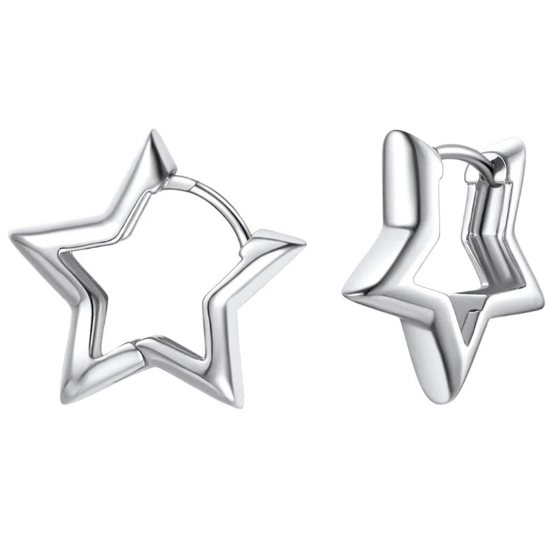 Star Huggie Earrings