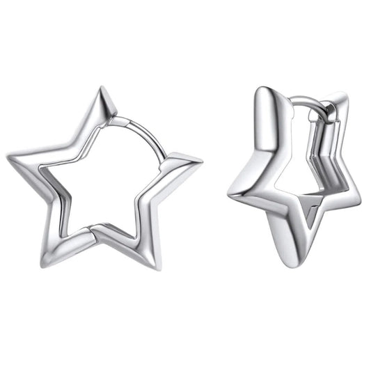Star Huggie Earrings