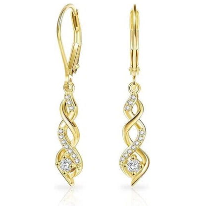 Infinity Drop Dangle Earrings