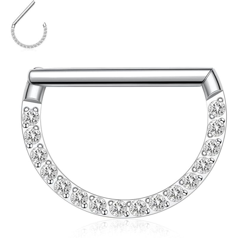 Semi-Circle Septum Clicker Ring