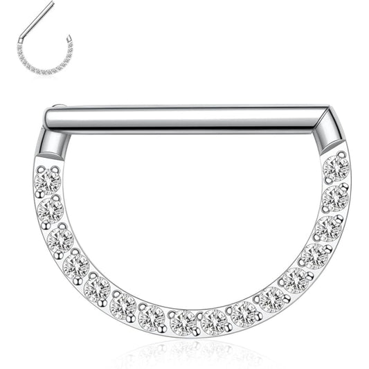 Semi-Circle Septum Clicker Ring