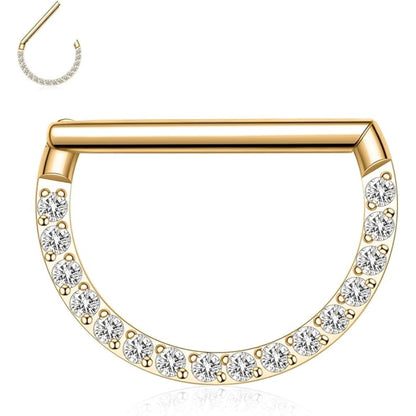 Semi-Circle Septum Clicker Ring