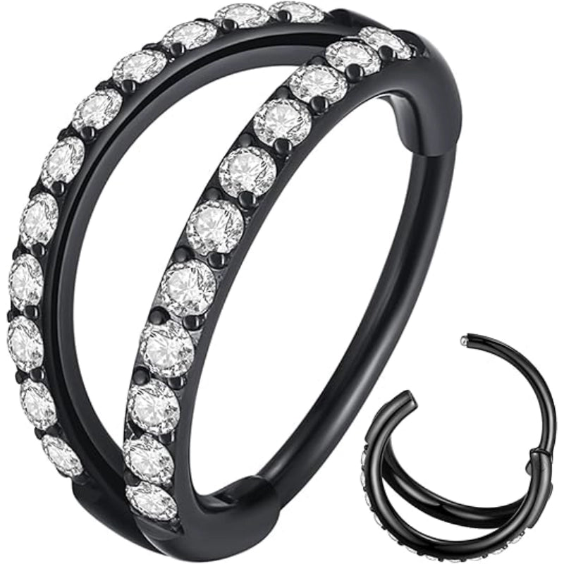 Double Hoop Nose Ring