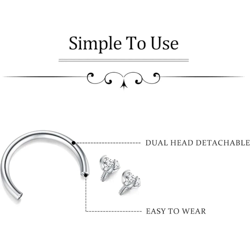 White septum ring