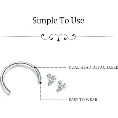 White septum ring