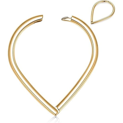 Gold Teardrop Seamless Clicker Ring 