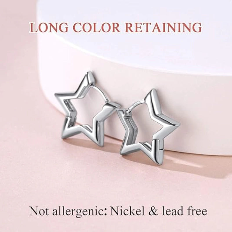 Star Huggie Earrings