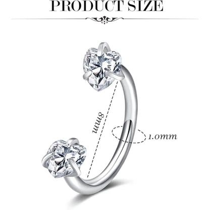 white zircon set