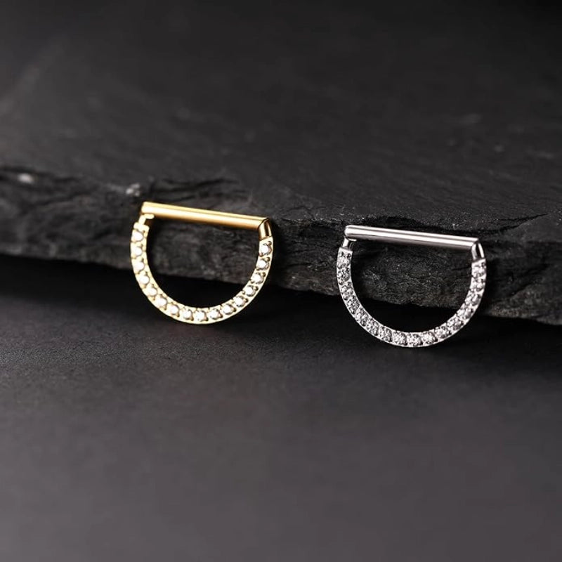 Semi-Circle Septum Clicker Ring