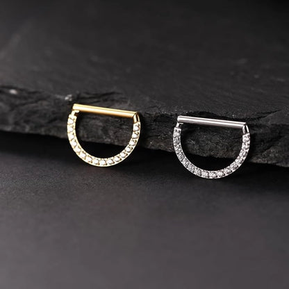 Semi-Circle Septum Clicker Ring