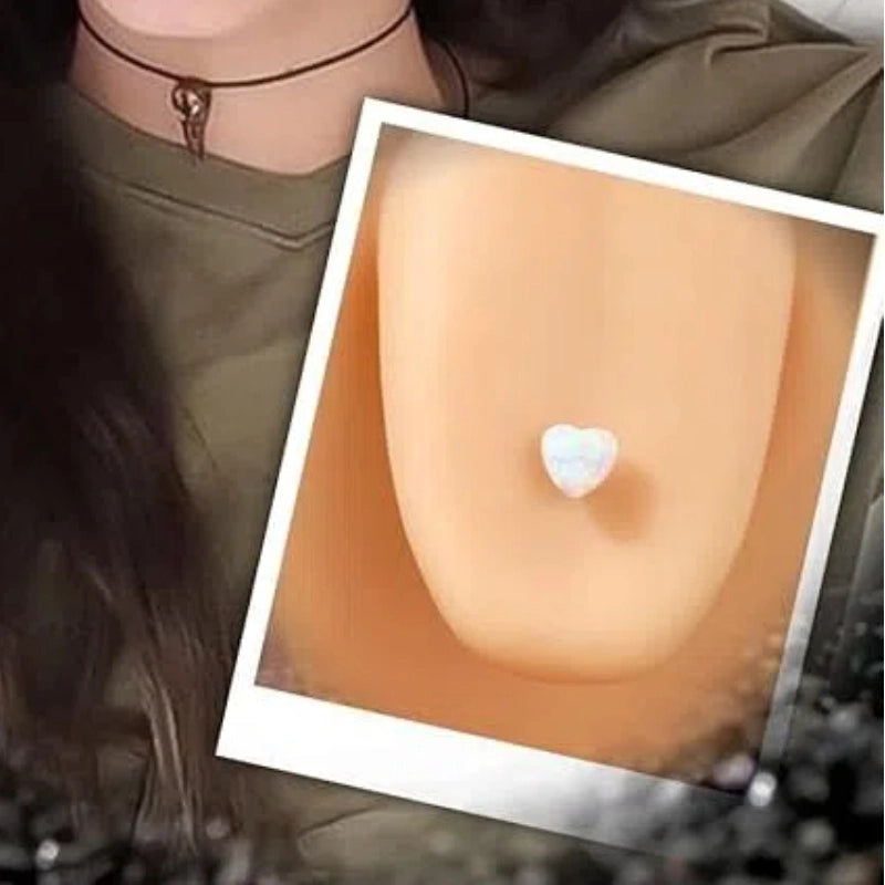 Heart Titanium Tongue Ring