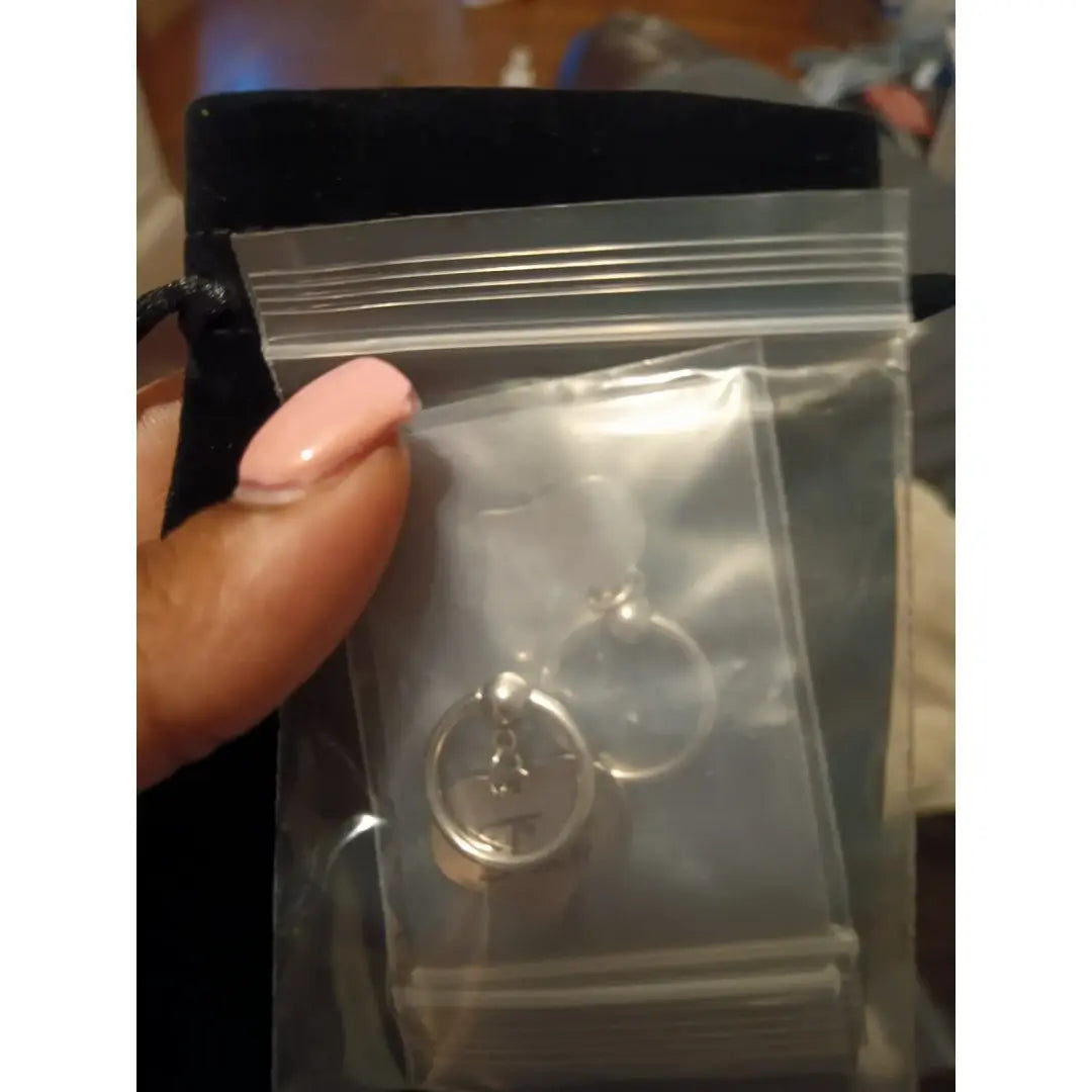Set of 2 Cap Nipple Rings with Heart-Engraved Steel Plates 2