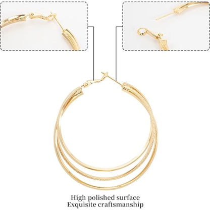 Triple Hoop Earrings