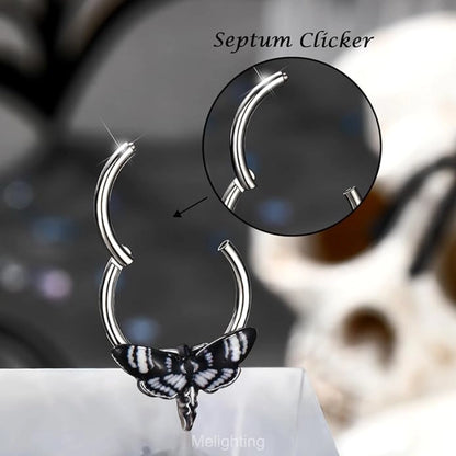 Halloween Moth Septum Ring