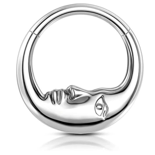 Moon Face Septum Clicker