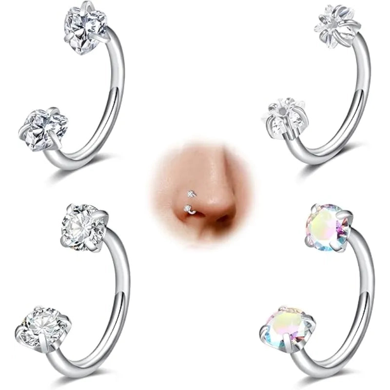 white zircon set