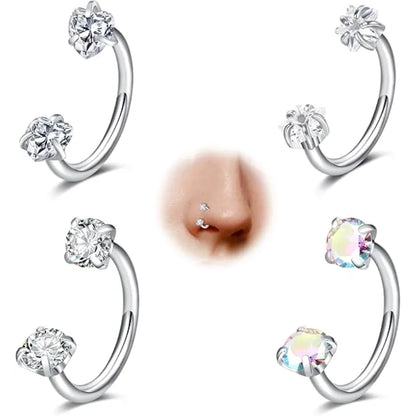 white zircon set