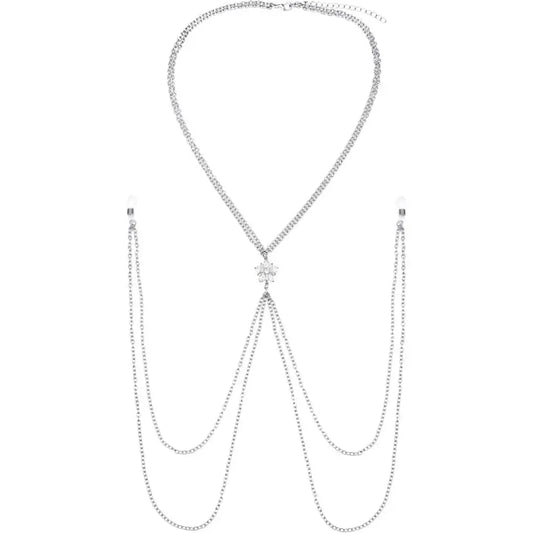 Nipple clamps with hanging neck and long chain