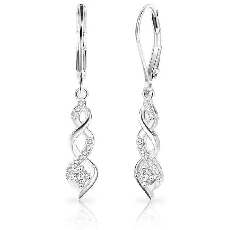 Infinity Drop Dangle Earrings