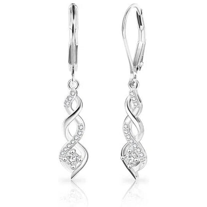 Infinity Drop Dangle Earrings
