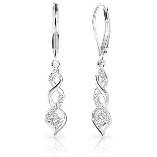 Infinity Drop Dangle Earrings
