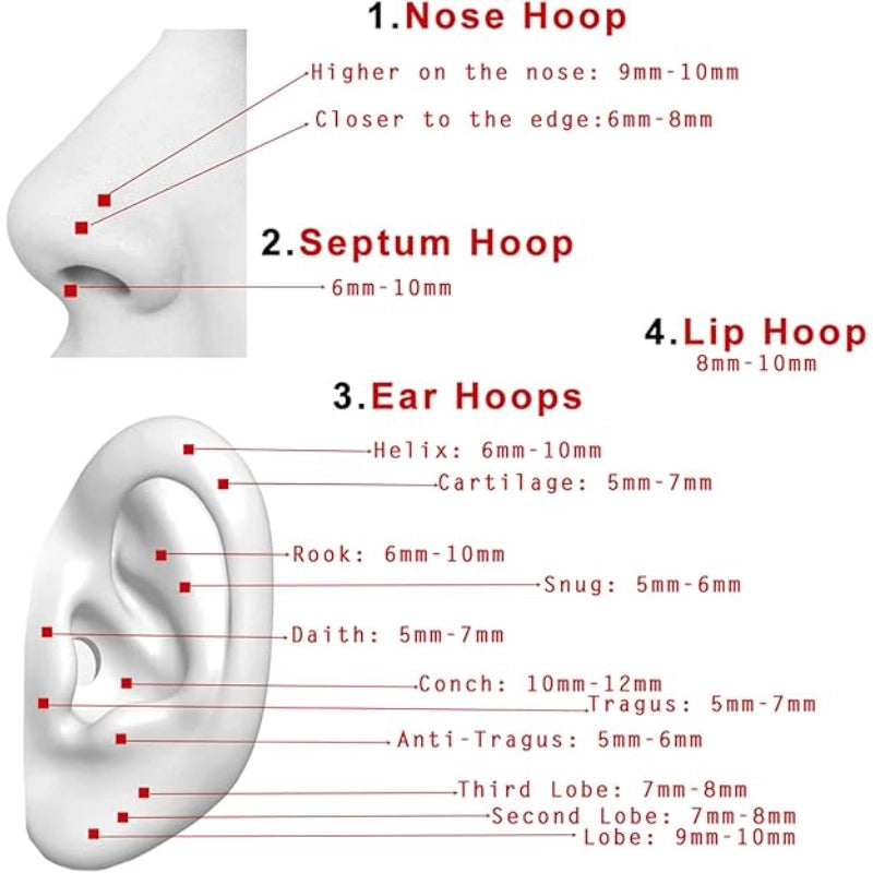 CZ Nose Hoop Ring