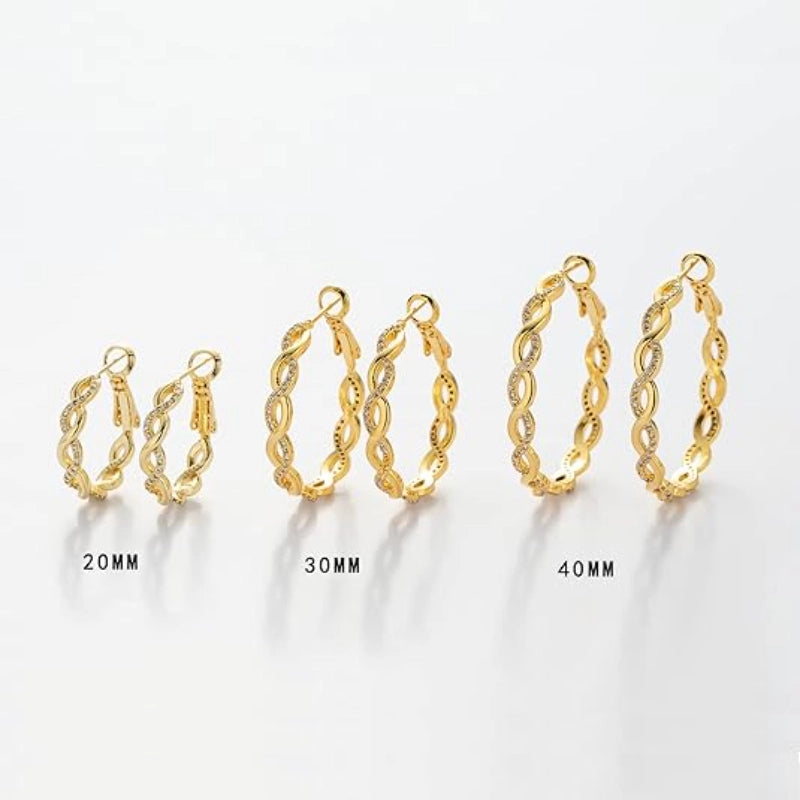 Twisted Hoop Earrings