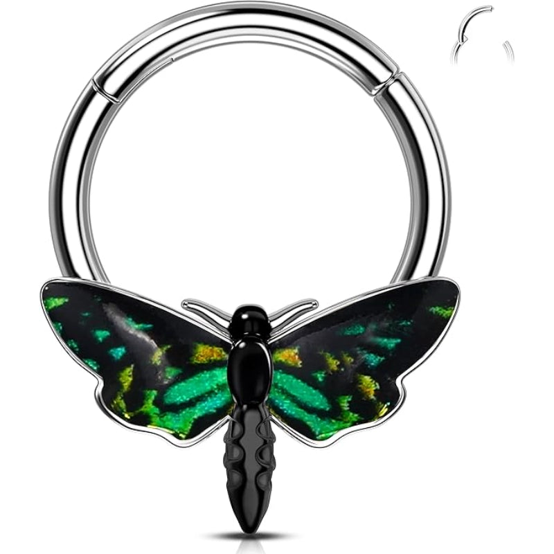 Halloween Moth Septum Ring