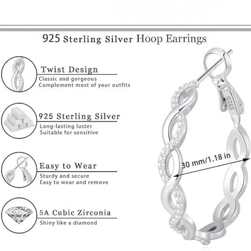 Twisted Hoop Earrings