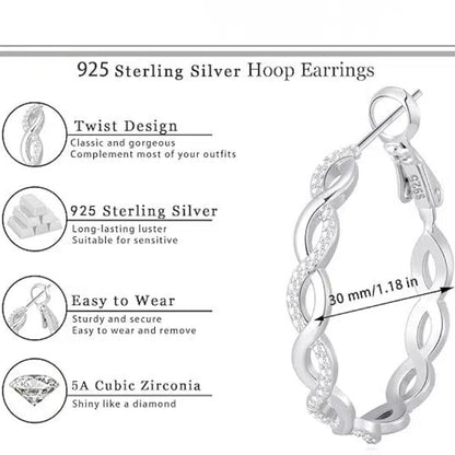 Twisted Hoop Earrings