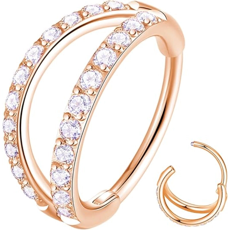 Double Hoop Nose Ring