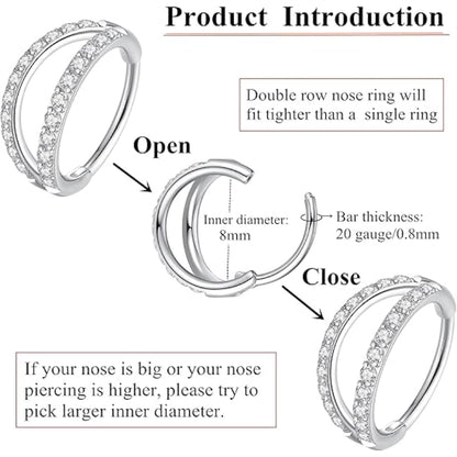 Double Hoop Nose Ring