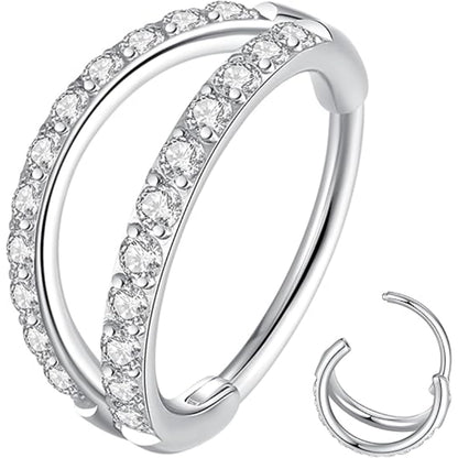 Double Hoop Nose Ring