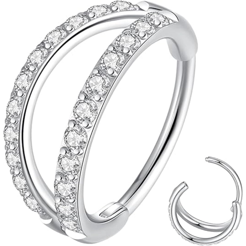 Double Hoop Nose Ring