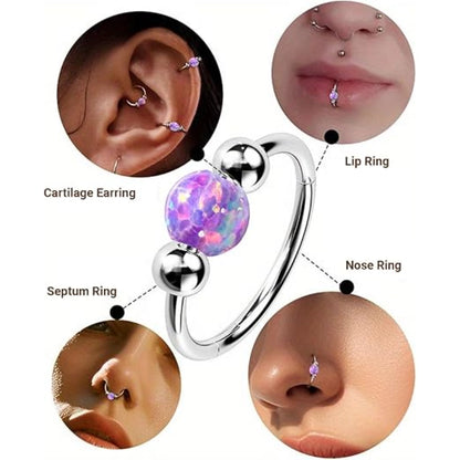 Purple zircon nose stud